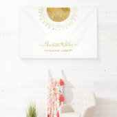 Abstracte gouden cirkel handgemaakte sieraden bedr spandoek (Insitu)