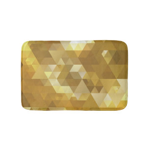 Abstracte gouden driehoek textuur badmat