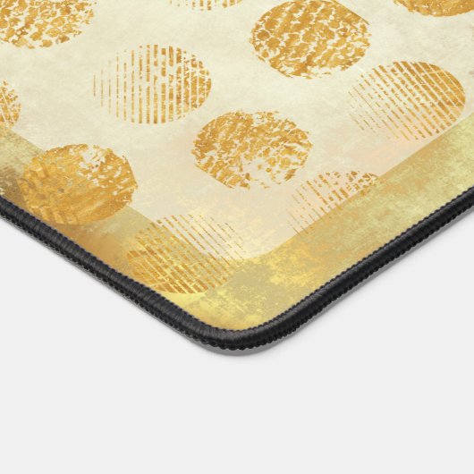 Abstracte Gouden Geometrische Patroonnaam Bureaumat (Hoek)