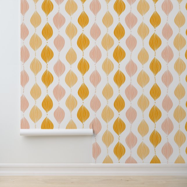 Abstracte gouden ogeenpatroonachtergrond behang (Applicatie)