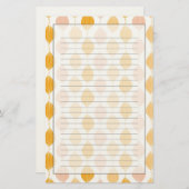 Abstracte gouden ogeenpatroonachtergrond briefpapier (Voorkant / Achterkant)