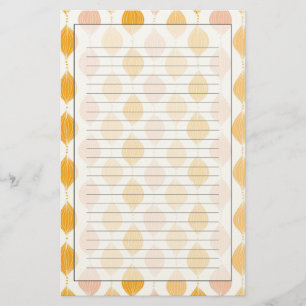 Abstracte gouden ogeenpatroonachtergrond briefpapier