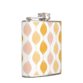 Abstracte gouden ogeenpatroonachtergrond heupfles (Rechts)