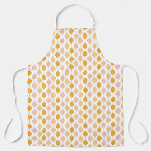 Abstracte gouden ogeenpatroonachtergrond schort (Voorkant)