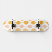 Abstracte gouden ogeenpatroonachtergrond skateboard (Horizontaal)