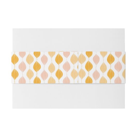 Abstracte gouden ogeenpatroonachtergrond uitnodigingen wikkel (Achterkant Voorbeeld)