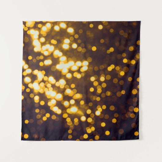 Abstracte gouden tas met zwarte achtergrond wandkleed (Voorkant)