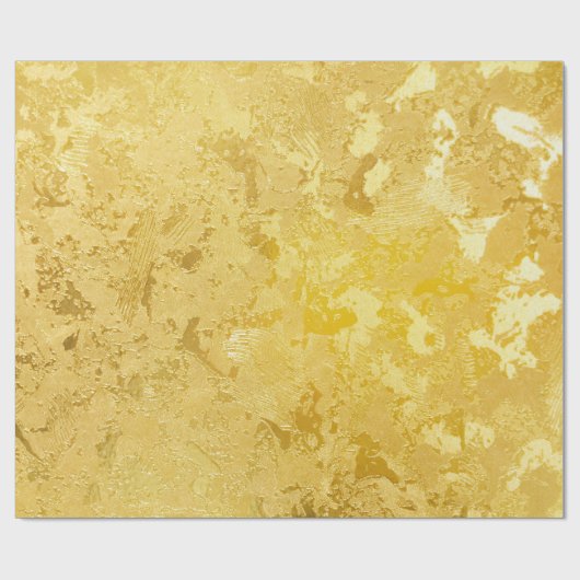 Abstracte goudkleur, geschilderd op een ruw opperv cadeaupapier (Vlak)