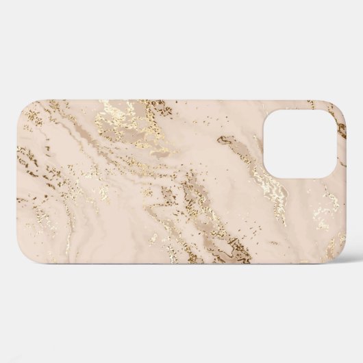 Abstracte goudmarmer met glittergolven Case-Mate iPhone case (Achterkant (horizontaal))
