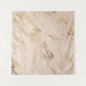 Abstracte goudmarmer met glittergolven wandkleed (Voorkant (horizontaal))