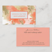 Abstracte goudpastelwasprogramma's met goudglitter visitekaartje (Voorkant / Achterkant)