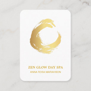 *~* Abstracte goudpenseel Zen Meditation Reiki Yog Visitekaartje