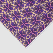 Abstracte goudroze bloemen tissuepapier (Detail)