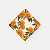 Abstracte goudsbloemen servet (Hoek)