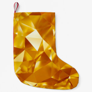 Abstracte goudtextuur kleine kerstsok