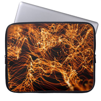 Abstracte goudverlichting laptop sleeve