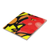 Abstracte graankkunst tegeltje (Zijkant)