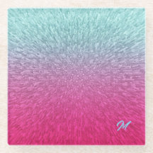 Abstracte gradiënt blauw roze extrusie