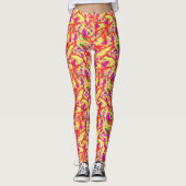 Abstracte Graffiti Heldere Brush Painting Leggings (Voorkant)