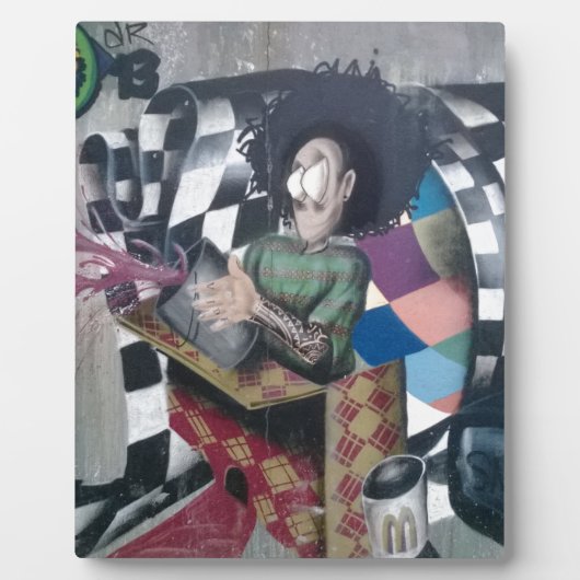 Abstracte graffiti-kunst fotoplaat (Voorkant)