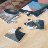 Abstracte graffiti-kunst legpuzzel (Zijkant)