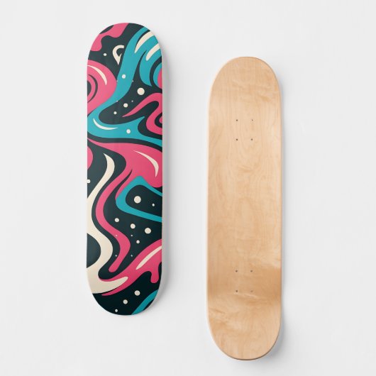 Abstracte graffiti skateboard (Voorkant)