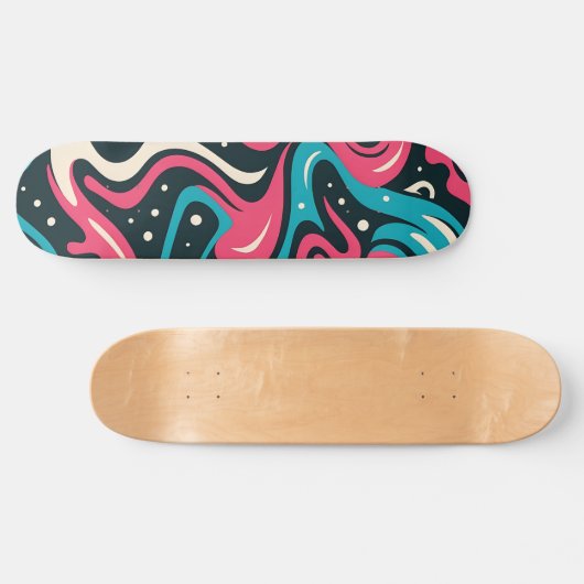 Abstracte graffiti skateboard (Horizontaal)