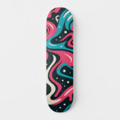Abstracte graffiti skateboard (Voorkant)