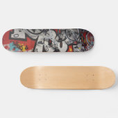 Abstracte graffiti - skateboard (Horizontaal)