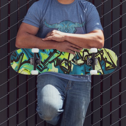 Abstracte graffiti skateboard (Buiten 3)