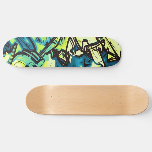 Abstracte graffiti skateboard (Horizontaal)