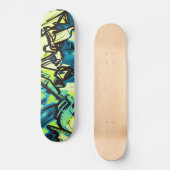 Abstracte graffiti skateboard (Voorkant)
