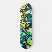 Abstracte graffiti skateboard (Voorkant)