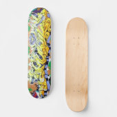 Abstracte Graffiti-skateboards in amuck Skateboard (Voorkant)
