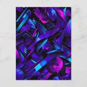 Abstracte Graffiti Street Swirl Feestdagenkaart