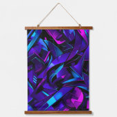 Abstracte Graffiti Street Swirl Hangend Wandkleed (Voorkant)