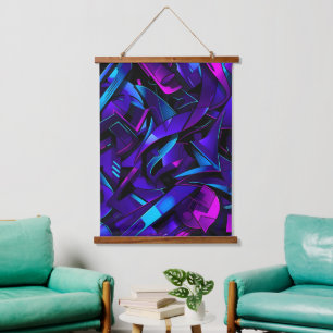 Abstracte Graffiti Street Swirl Hangend Wandkleed