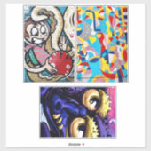 Abstracte graffiti Urban Street art collage Sticker (Vel)