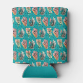 Abstracte grafische cactus Succulent Patroon Blikjeskoeler (Achterkant)