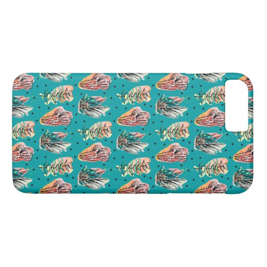 Abstracte grafische cactus Succulent Patroon Case-Mate iPhone Case (Achterkant (Horizontaal))