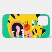Abstracte grappige tijger Case-Mate iPhone case (Achterkant (horizontaal))