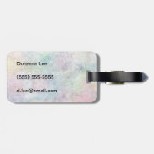 abstracte gratis tekening uit de waterverf bagagelabel (Achterkant horizontaal)