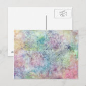 abstracte gratis tekening uit de waterverf briefkaart (Voorkant / Achterkant)