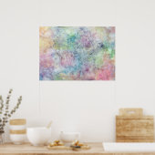 abstracte gratis tekening uit de waterverf poster (Keuken)