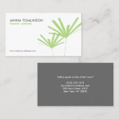 Abstracte Green Palms II Visitekaartje (Voorkant / Achterkant)