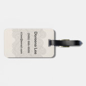 Abstracte grens bagagelabel (Achterkant horizontaal)