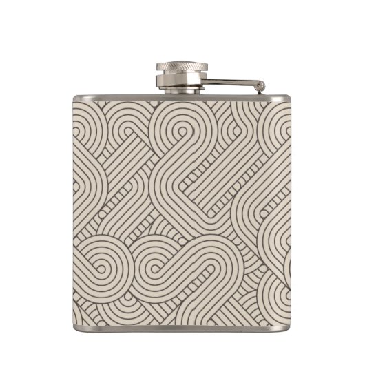 Abstracte grens heupfles (Achterkant)