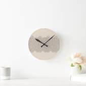 Abstracte grens ronde klok (Huis)