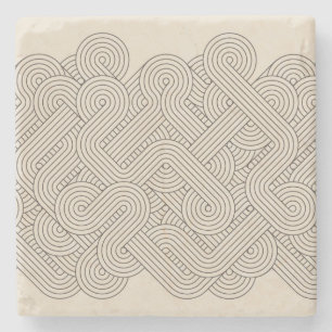 Abstracte grens stenen onderzetter