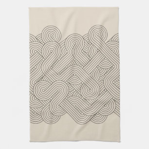 Abstracte grens theedoek